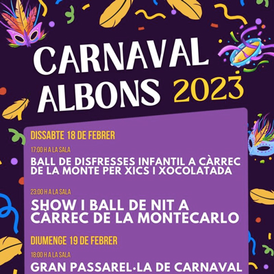 Carnaval d'Albons, 2023