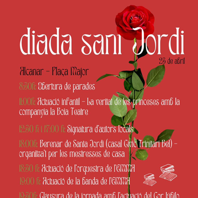 Diada de Sant Jordi a Alcanar, 2024
