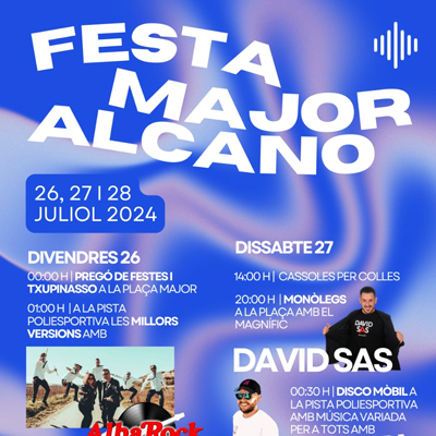 Festa Major d'Alcanó, 2024