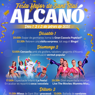 Festa Major d'Hivern d'Alcanó, 2025