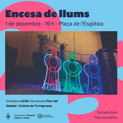 Encesa de llums de Nadal a Alcarràs, 2024