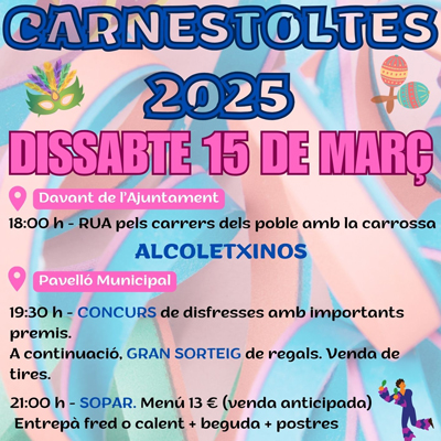 Carnestoltes d'Alcoletge, 2025