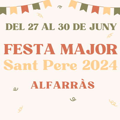 Festa Major de Sant Pere a Alfarràs, 2024