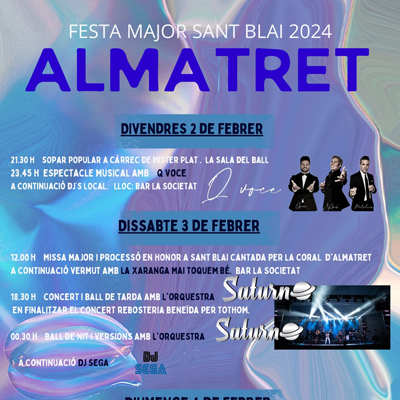 Festa Major de Sant Blai a Almatret, 2024