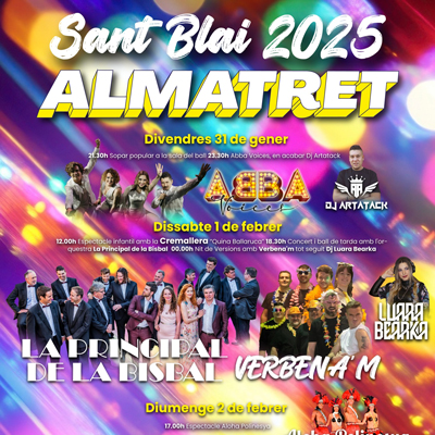 Festa Major de Sant Blai a Almatret, 2025