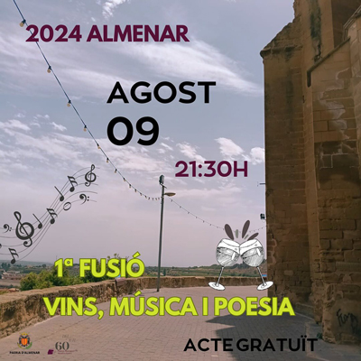 Fusió Vins, Música i Poesia, Almenar, 2024