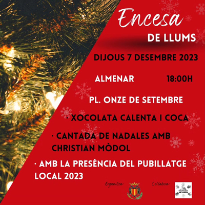 Encesa dels Llums de Nadal a Almenar, 2023