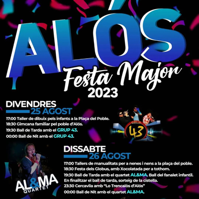 Festa Major d'Alòs, Alt Àneu, 2023