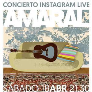 Concert d'Amaral en streaming, Amaral, Instagram, 2020