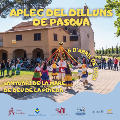 Dilluns de Pasqua, Aplec al Santuari de la Mare de Déu de la Pineda, Vila-seca, 2026