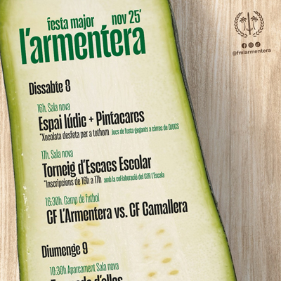Festa Major de Sant Martí de l'Armentera, 2025