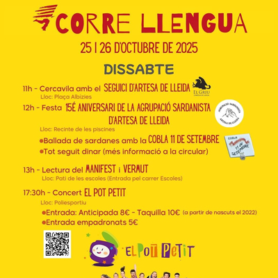 Correllengua a Artesa de Lleida, 2025