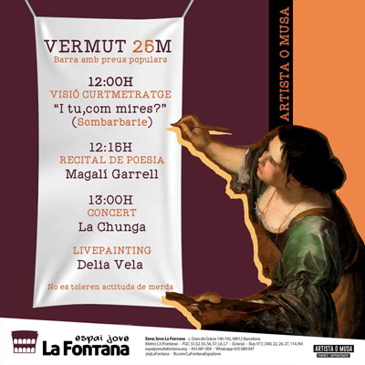 Vermut, Artista o Musa, Espai Jove la Fontana, Barcelona, 2023
