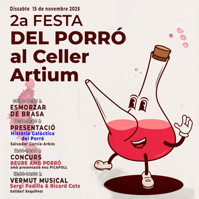 2a Festa del Porró a l'Espai Artium, Celler Cooperatiu d'Artés, 2025