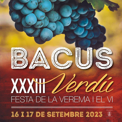 Bacus Verdú, XXXIII Festa de la verema i el vi, Verdú, 2023