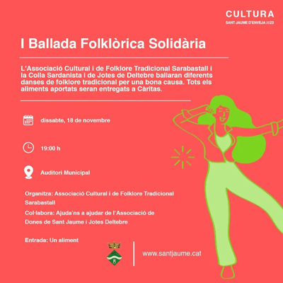 I Ballada folklòrica solidària - Sant Jaume d'Enveja 2023