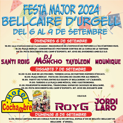 Festa Major de Bellcaire d'Urgell, 2024