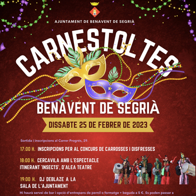Carnaval a Benavent del Segrià, 2023