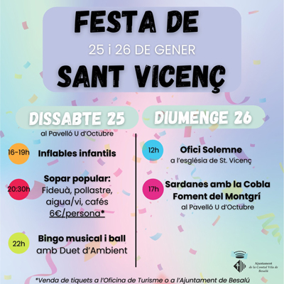 Festa de Sant Vicenç a Besalú, 2025