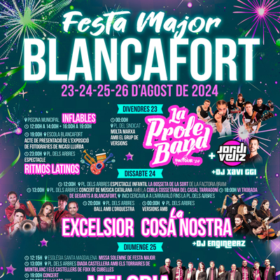 Festa Major de Blancafort, 2024