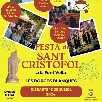 Festa de Sant Cristòfol, Les Borges Blanques, 2024