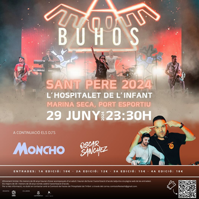 Concert de Buhos a l'Hospitalet de l'Infant, 2024