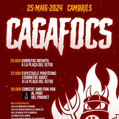 Correfoc Cagafocs, Trobada de Diables del Baix Camp, Diables Cagarrieres de Cambrils, Cambrils, 2024