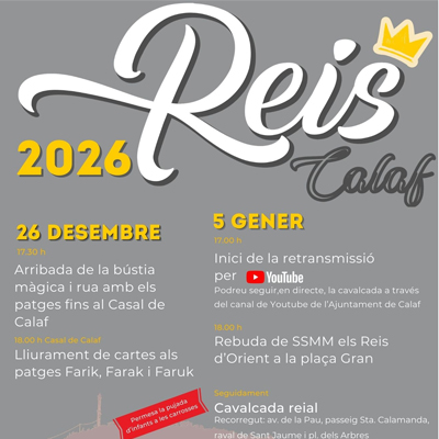 Cavalcada de Reis a Calaf