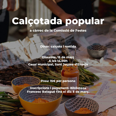 Calçotada popular - Sant Jaume d’Enveja 2025