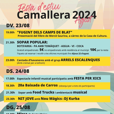 Festa Major de Camallera, 2024