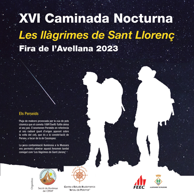 16a Caminada Nocturna 'Les llàgrimes de Sant Llorenç', CERAP, 2023