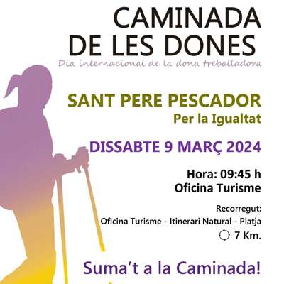 Caminada de les Dones a Sant Pere Pescador, 8M, 2024