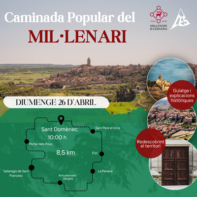 Caminada Popular del Mil·lenari, CES, Cervera, 2026