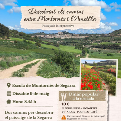 Caminada Descobrint els camins entre Montornès i l'Ametlla de Segarra, 2026