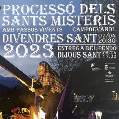 Processó dels Sants Misteris, Processó vivent, Campdevànol, 2023