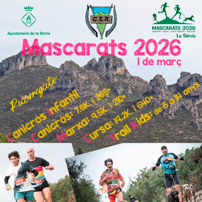 II Canicròs, Marxa, Cursa i Trailkids Mascarats - La Sénia 2026