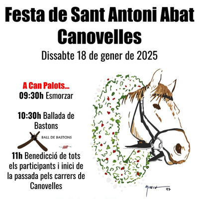 Festa de Sant Antoni Abat a Canovelles, 2025