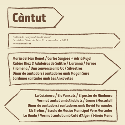 Festival Càntut. Cançons de tradició oral, Cassà de la Selva, 2025