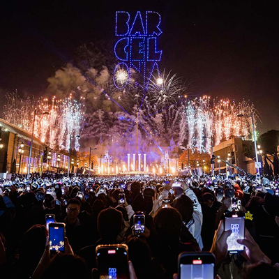 Espectacle de Cap d'Any a Barcelona, 2024