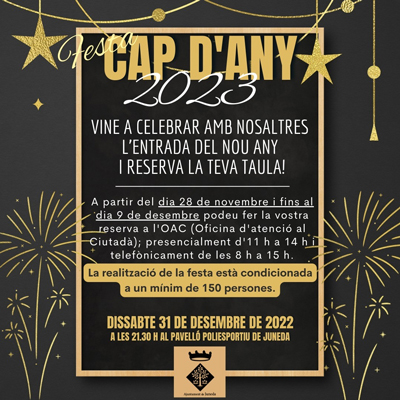 Cap d'Any a Juneda, 2022 Cap d'Any a Juneda, 2022