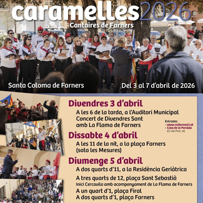 Cantada de Caramelles a Santa Coloma de Farners, 2026