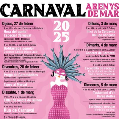 Carnaval a Arenys de Mar 2025, Carnaval a Arenys de Mar, 2025, Arenys de Mar