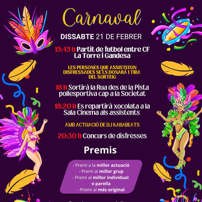 Carnaval - la Torre de l'Espanyol 2026
