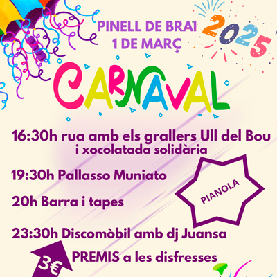 Carnaval d'El Pinell de Brai, 2025