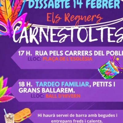 Carnestoltes als Reguers 2026, Carnestoltes als Reguers, 2026, Els Reguers