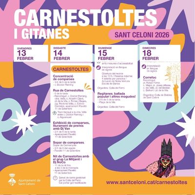 Carnaval i Gitanes de Sant Celoni 2026, Carnaval i Gitanes de Sant Celoni, Sant Celoni, 2026