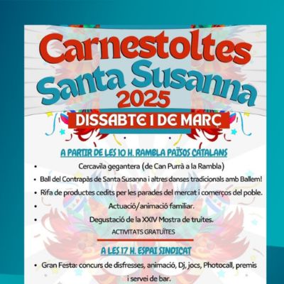 Carnestoltes a Santa Susanna 2025