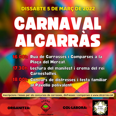 Carnaval d'Alcarràs, 2022