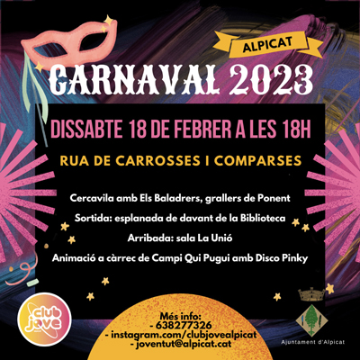 Carnaval d'Alpicat, 2023