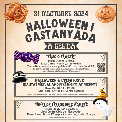 Halloween i Castanyada a Gelida 2024